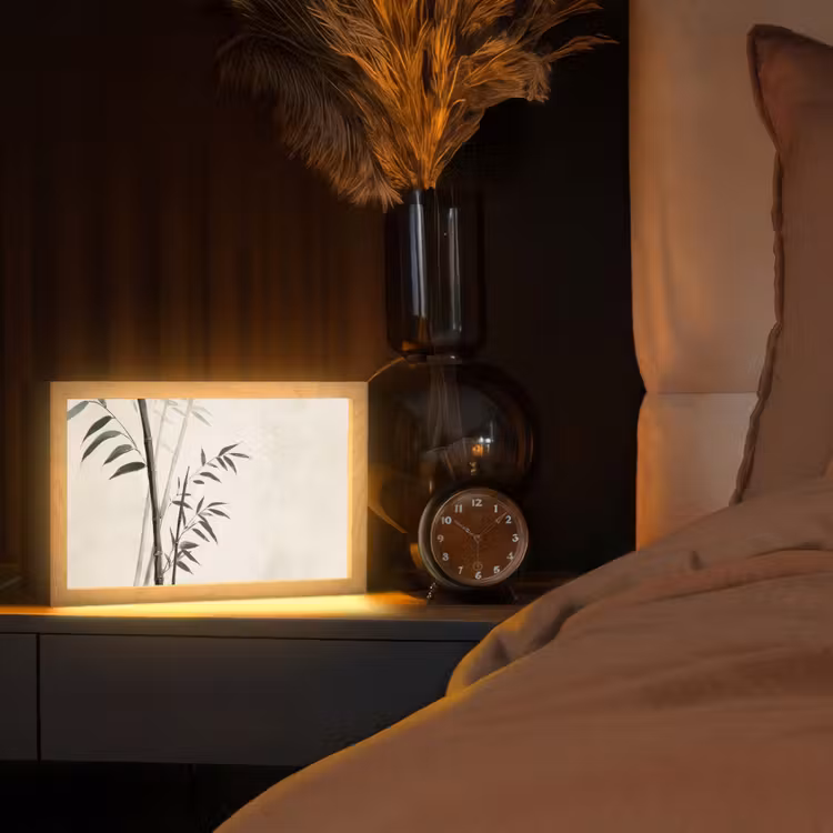 Tafellamp - Japandi - Bamboe - Beige — 2