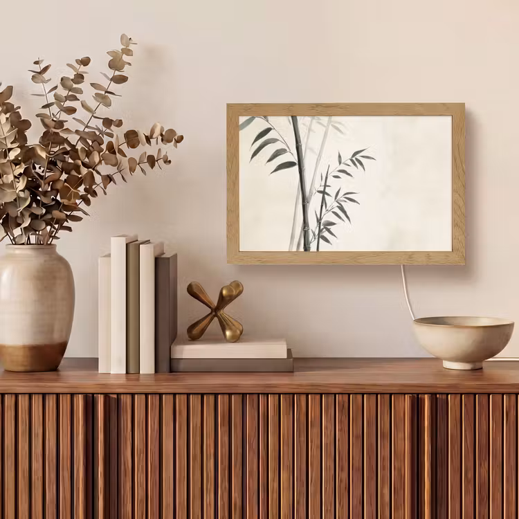 Tafellamp - Japandi - Bamboe - Beige — 3