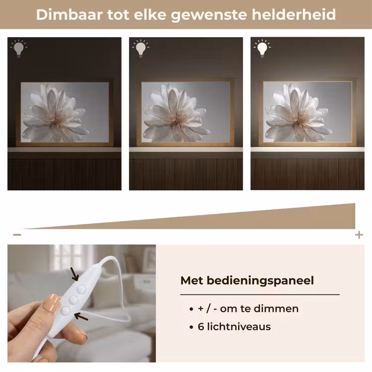 Tafellamp - Bloem - Wit - Neutraal — 8