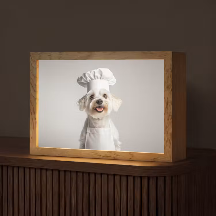 Tafellamp - Hond - Wit - Kok — 1