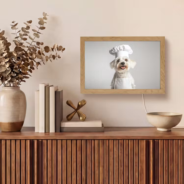 Tafellamp - Hond - Wit - Kok — 3