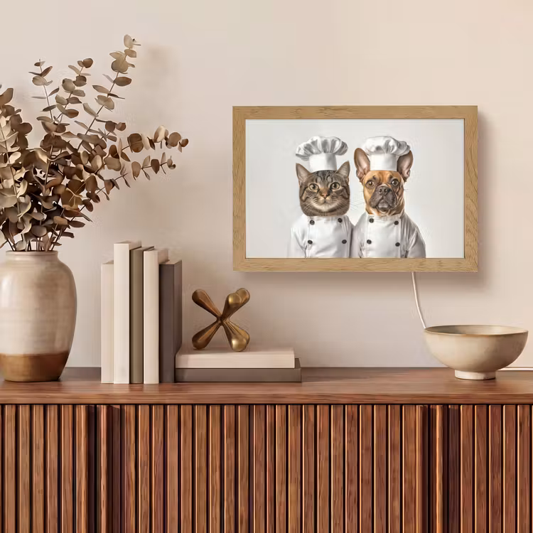 Tafellamp - Kat - Hond - Kokskleding — 3