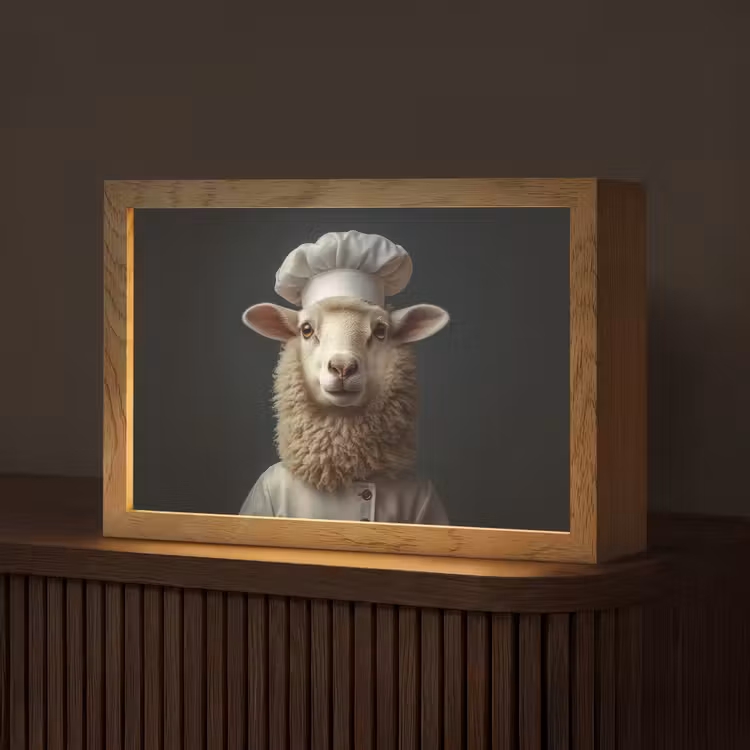 Tafellamp - Schaap - Wol - Kok — 1