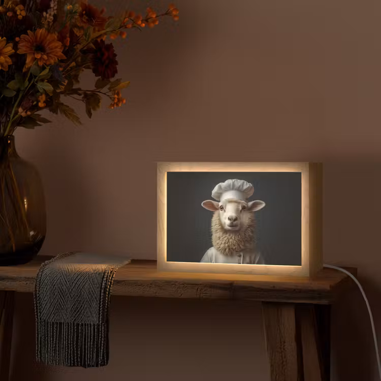 Tafellamp - Schaap - Wol - Kok — 4