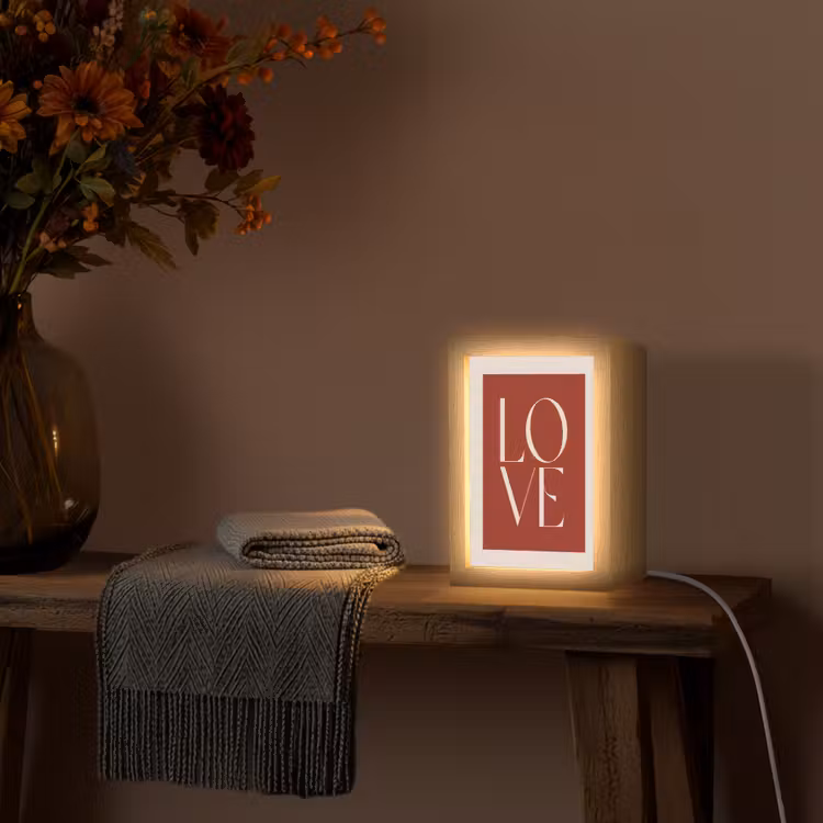 Tafellamp - Love - Rood - Minimalistisch — 2