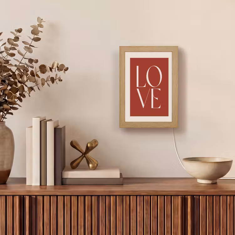 Tafellamp - Love - Rood - Minimalistisch — 4