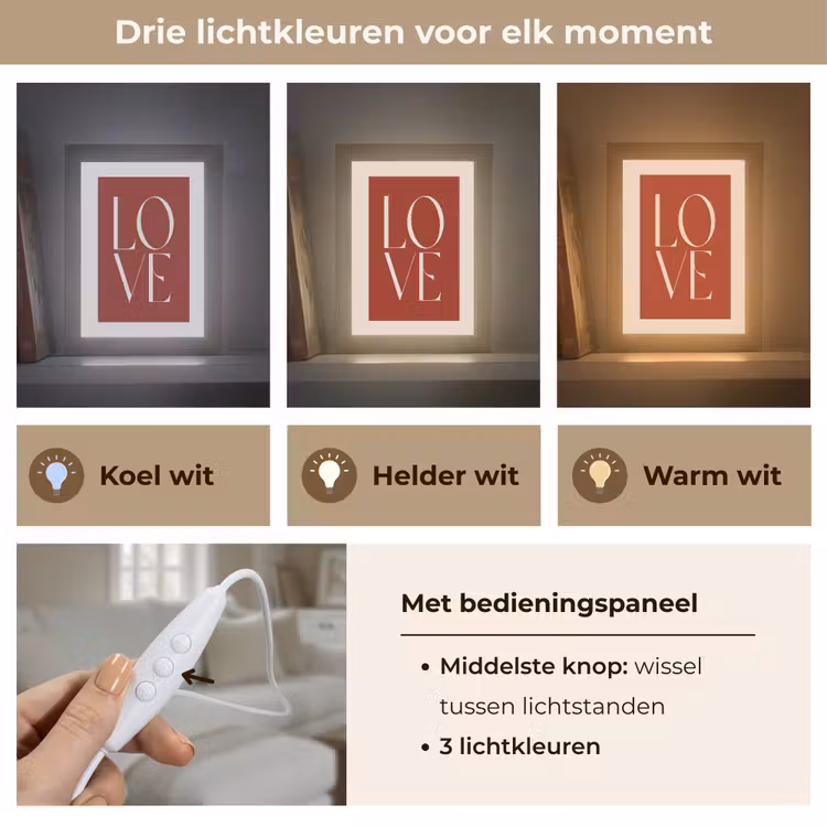 Tafellamp - Love - Rood - Minimalistisch — 6