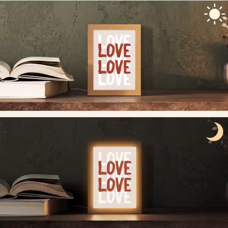 Tafellamp - Love - Rood - Tekst — 5