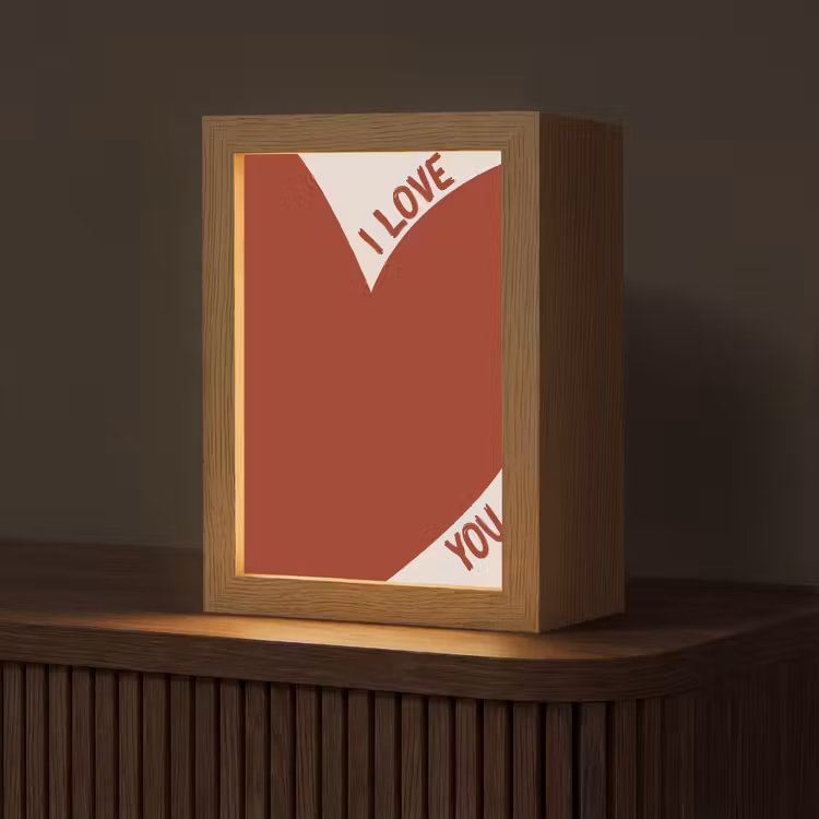 Tafellamp - Loveyou - Rood - Hart — 1