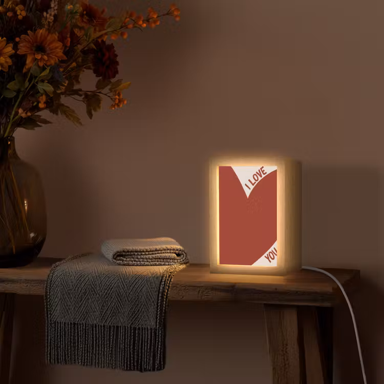 Tafellamp - Loveyou - Rood - Hart — 2
