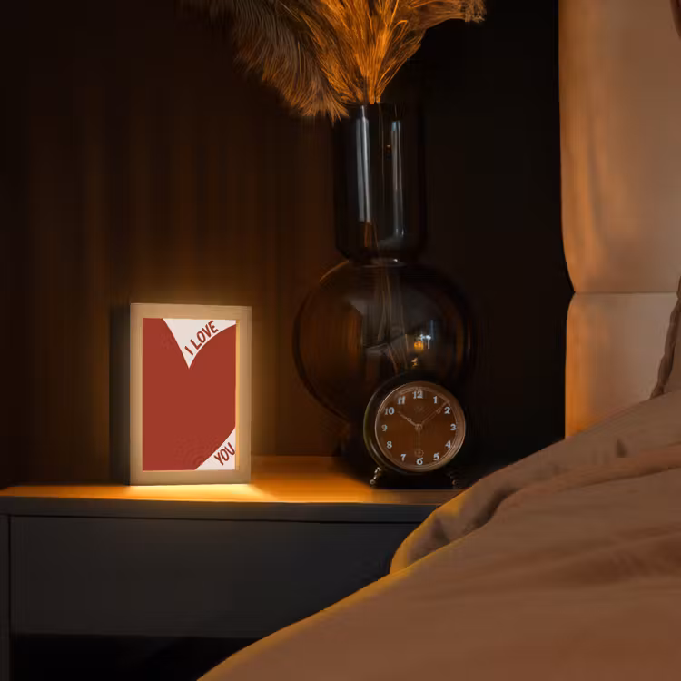 Tafellamp - Loveyou - Rood - Hart — 3