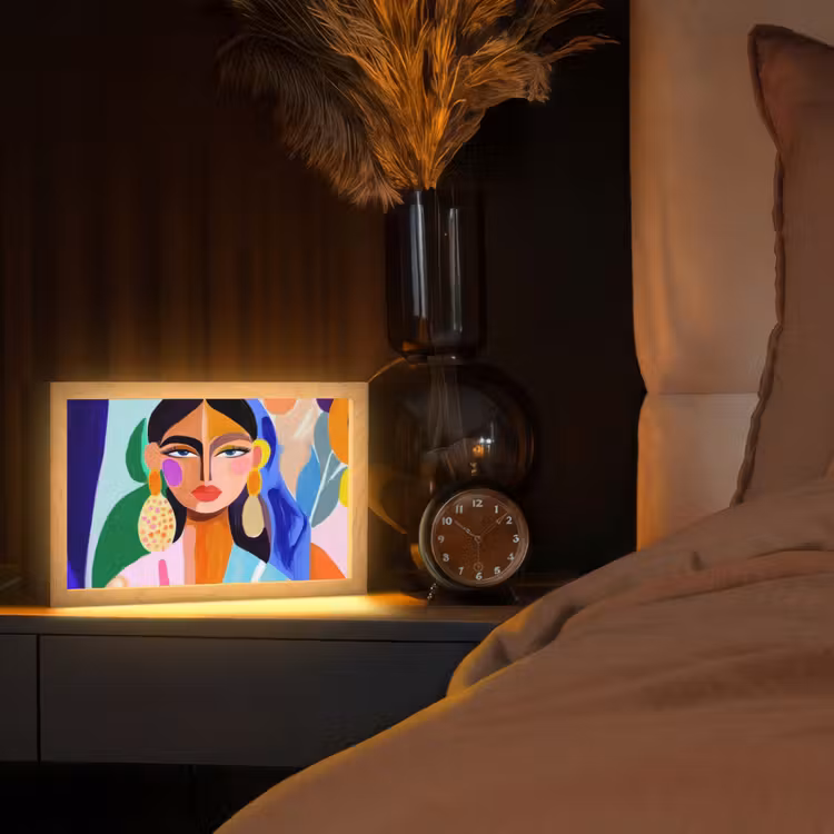 Tafellamp - Portret - Vrouw - Modern — 2