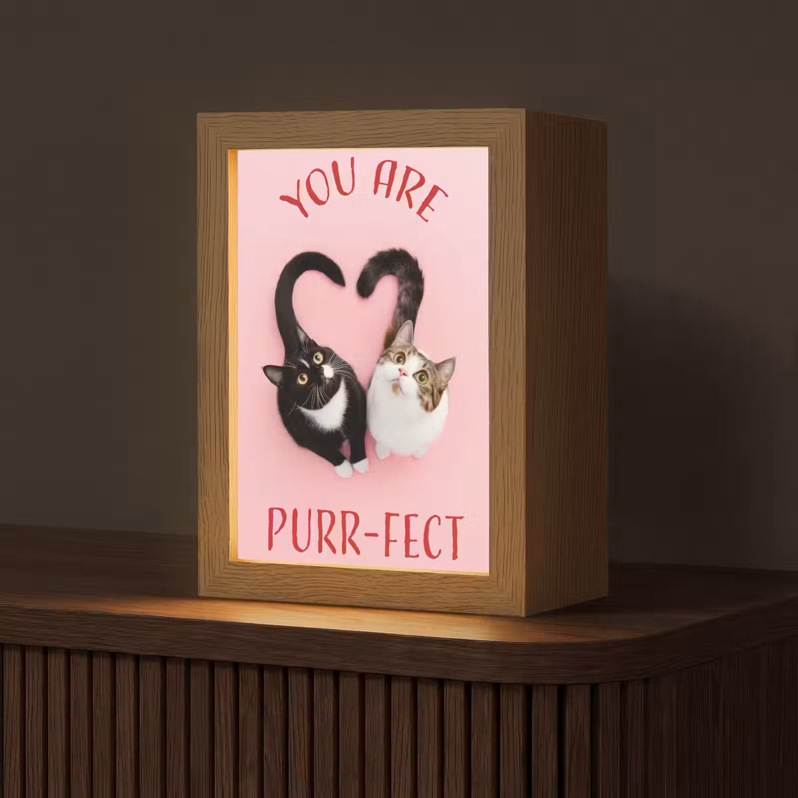 Tafellamp - Kat - Hart - Tekst - Valentijn — 1