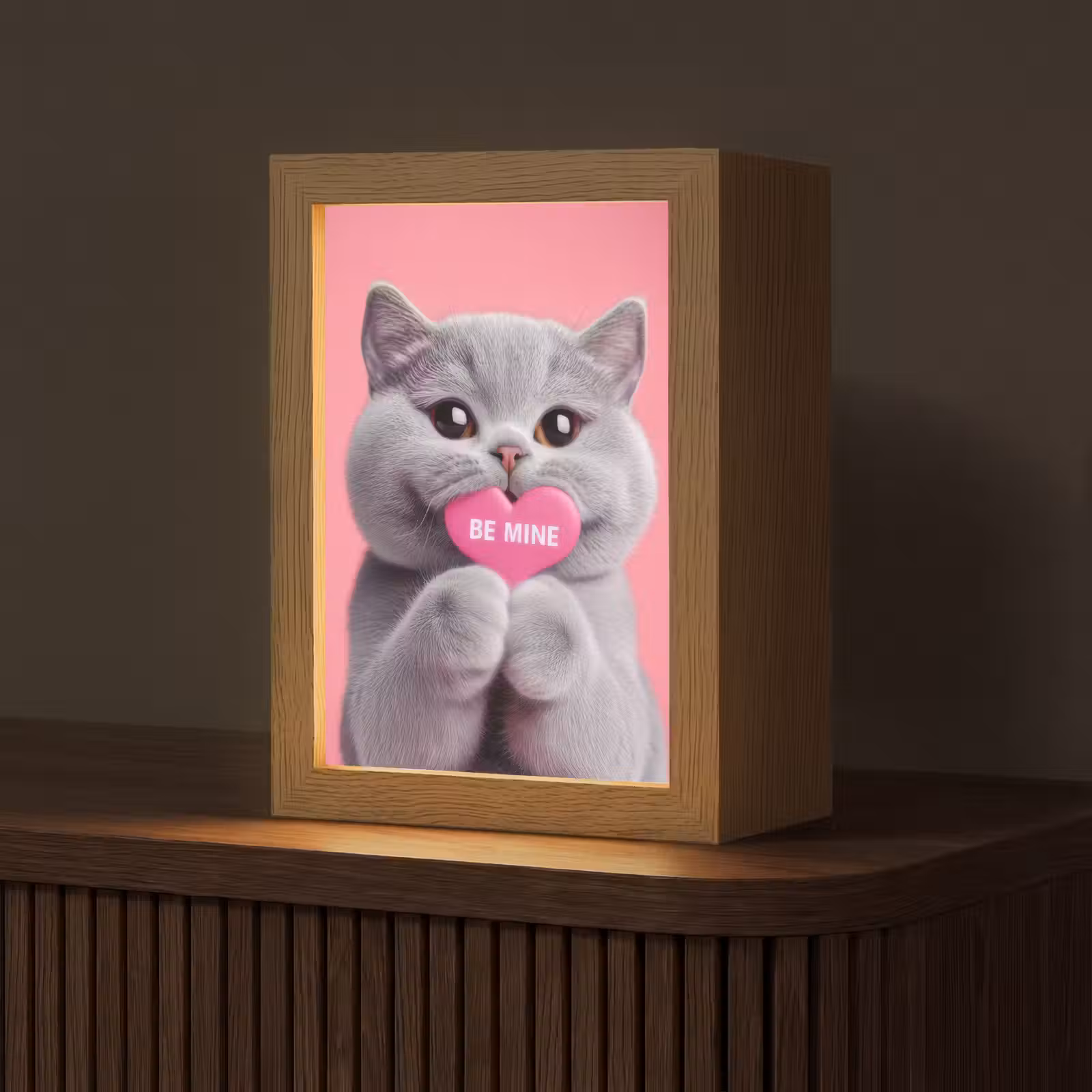 Tafellamp - Kat - Valentijn - Roze - Liefde — 1