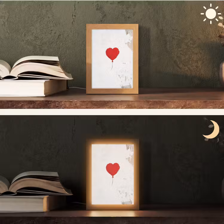 Tafellamp - Ballon - Rood - Hart — 5