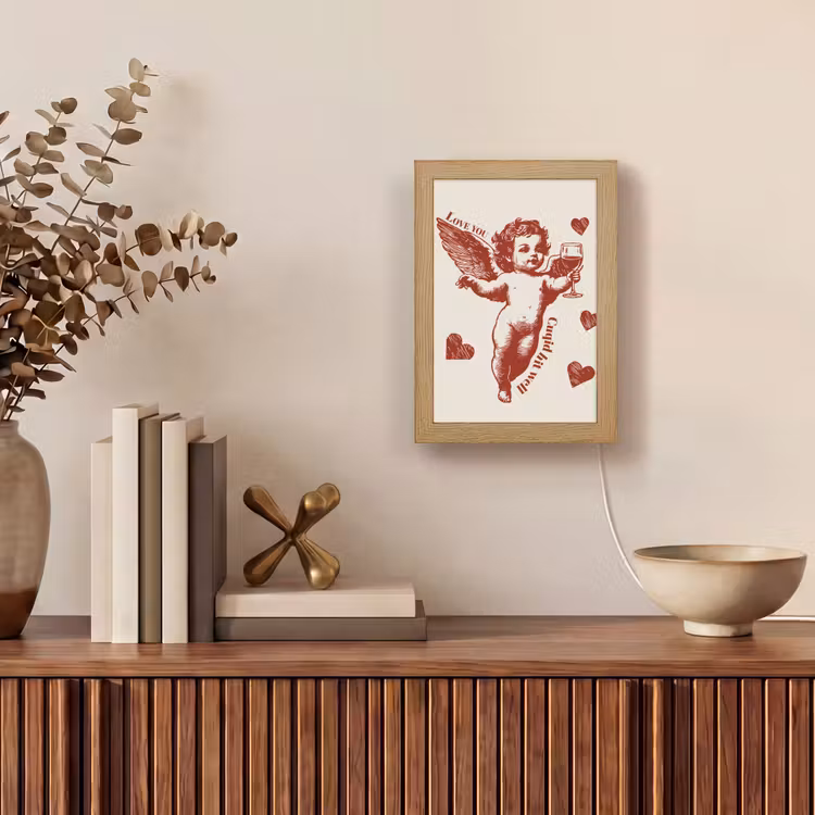 Tafellamp - Cupido - Hartjes - Rood - Klassiek — 4
