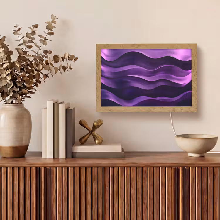 Tafellamp - Golven - Abstract - Paars — 3