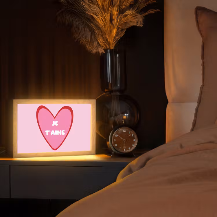 Tafellamp - Hart - Frans - Valentijn - Roze — 2