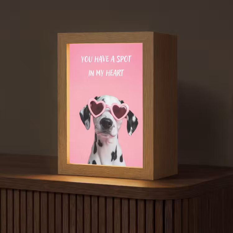 Tafellamp - Hartjes - Hond - Valentijn - Roze — 1