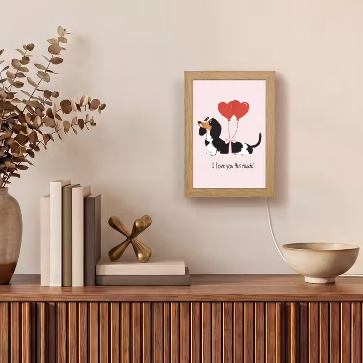 Tafellamp - Hond - Teckel - Valentijn - Love — 4