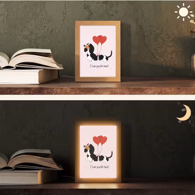 Tafellamp - Hond - Teckel - Valentijn - Love — 5