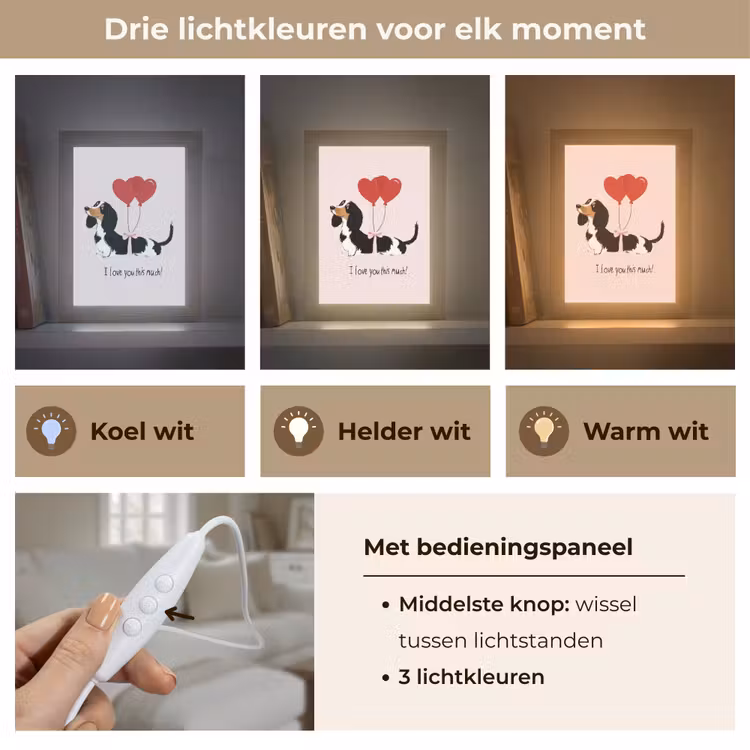 Tafellamp - Hond - Teckel - Valentijn - Love — 6
