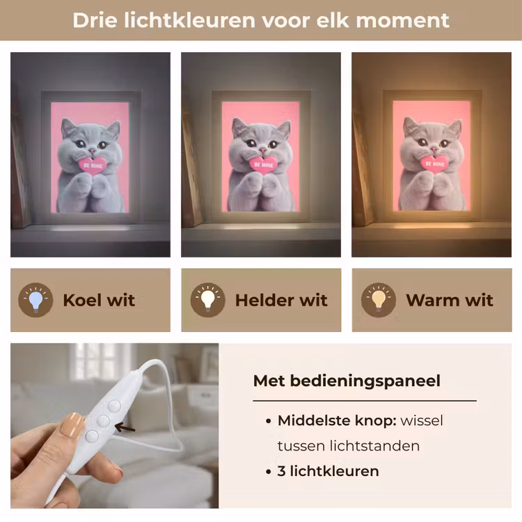 Tafellamp - Kat - Valentijn - Roze - Liefde — 6