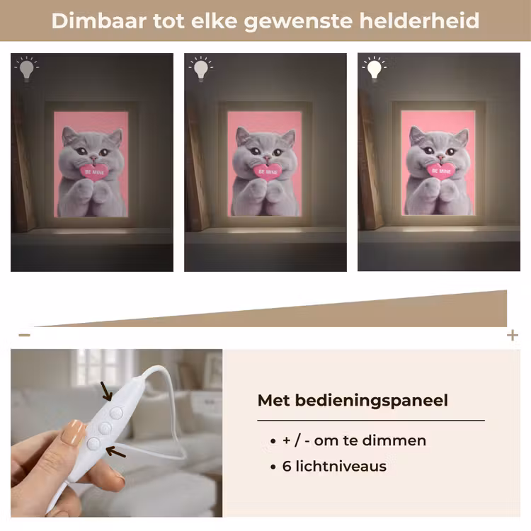 Tafellamp - Kat - Valentijn - Roze - Liefde — 8