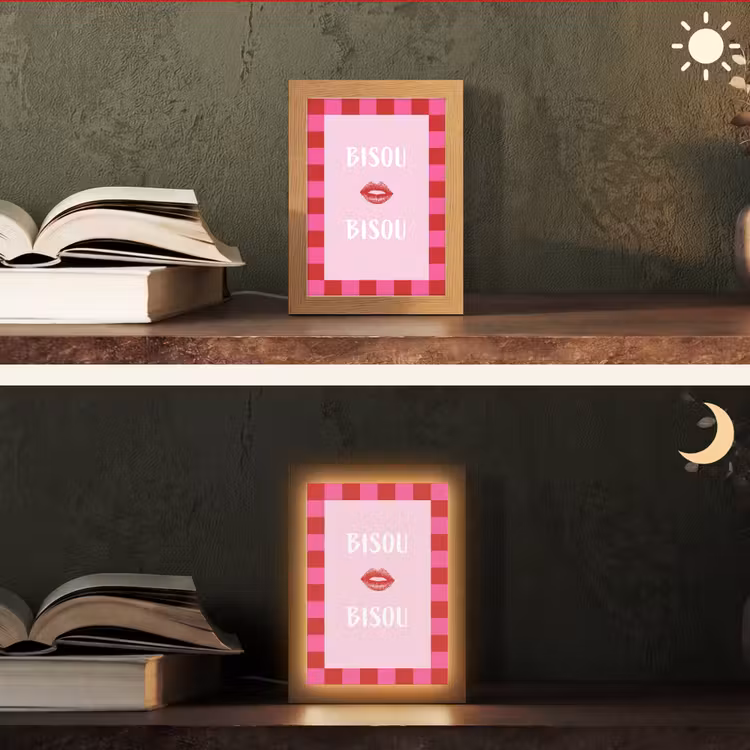 Tafellamp - Kiss - Roze - Frans - Valentijn — 5