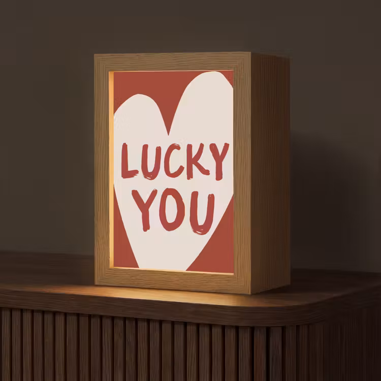Tafellamp - Lucky - Hart - Rood — 1
