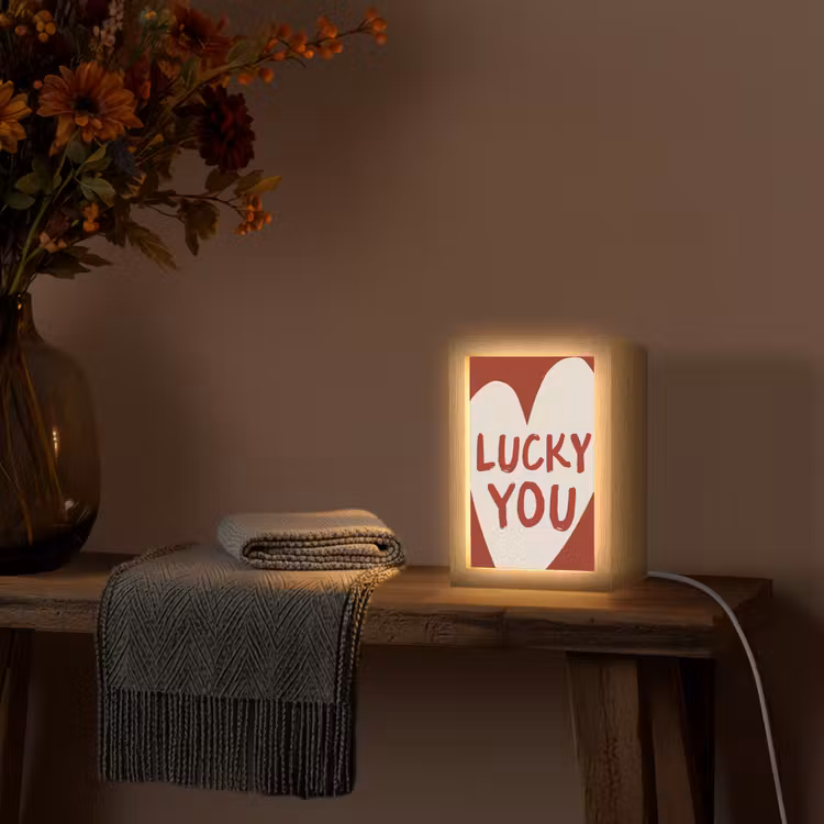Tafellamp - Lucky - Hart - Rood — 2
