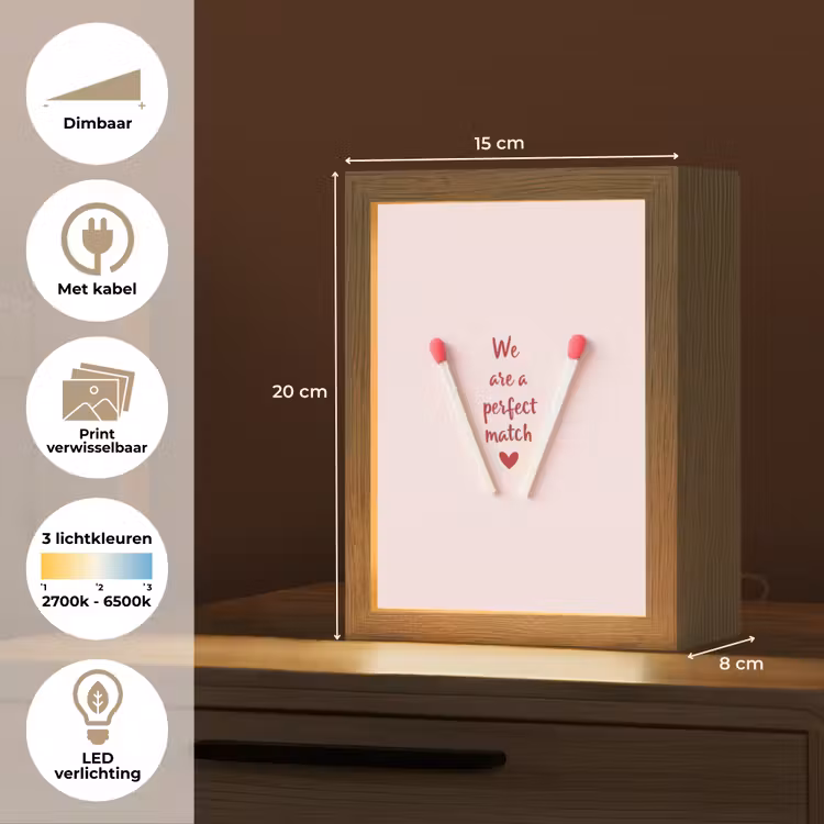 Tafellamp - Perfect - Minimalistisch - Valentijn — 7