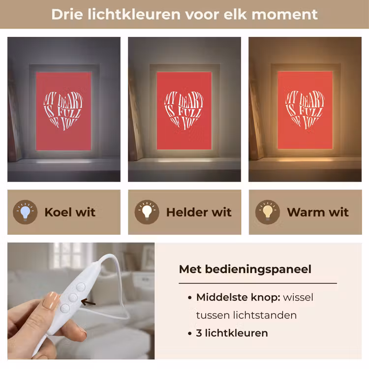 Tafellamp - Rood - Hart- Tekst - Valentijn — 6
