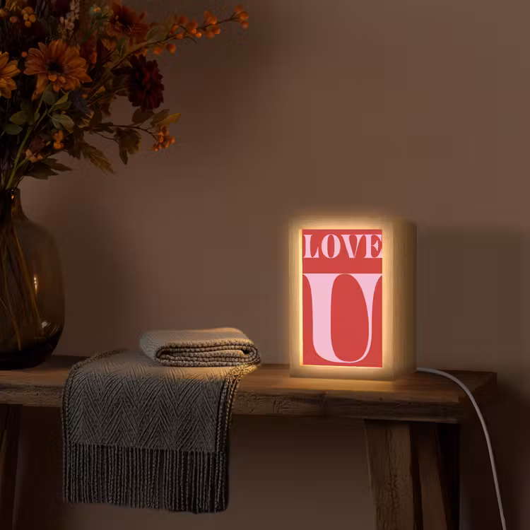 Tafellamp - Rood - Love - Valentijn - Roze — 2