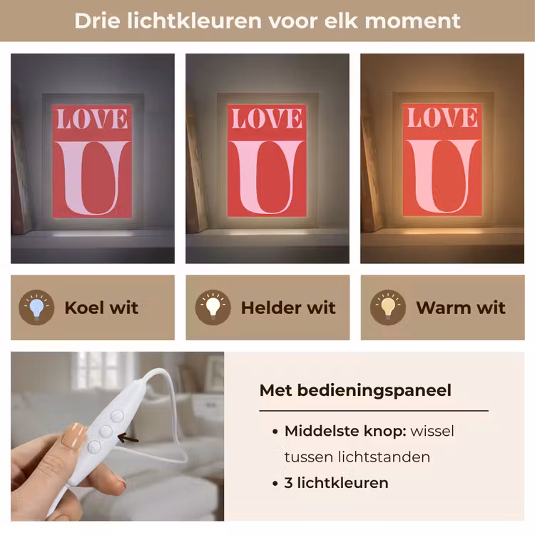 Tafellamp - Rood - Love - Valentijn - Roze — 6