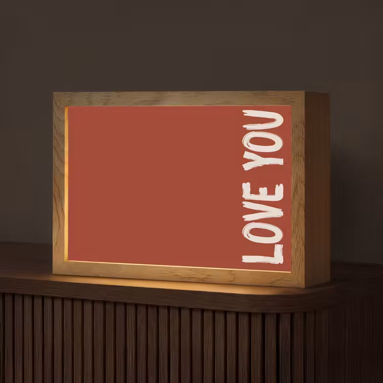 Tafellamp - Schuin - Loveyou - Rood — 1