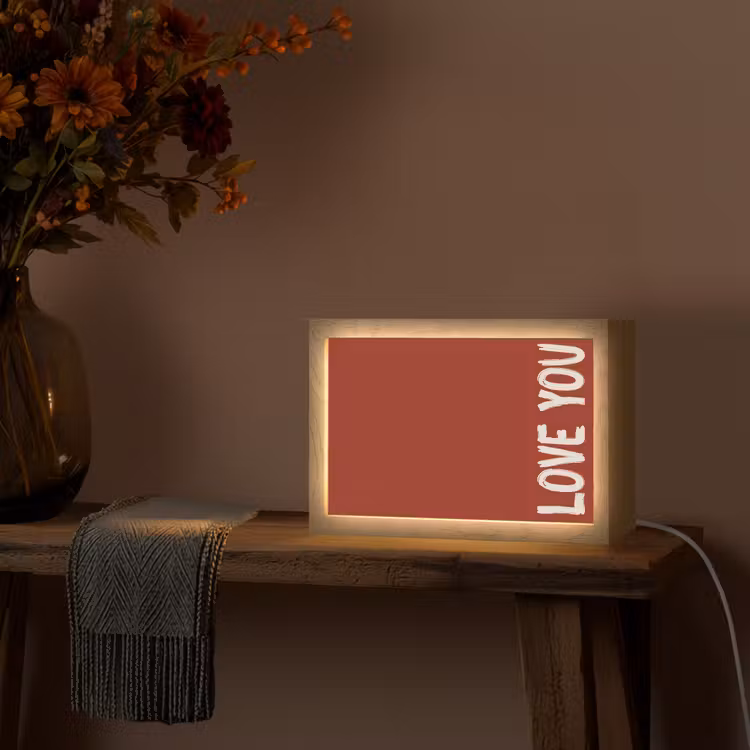Tafellamp - Schuin - Loveyou - Rood — 4