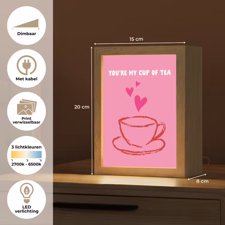 Tafellamp - Thee - Roze - Valentijn - Tekst — 7