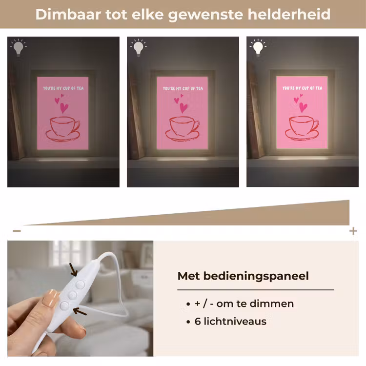 Tafellamp - Thee - Roze - Valentijn - Tekst — 8
