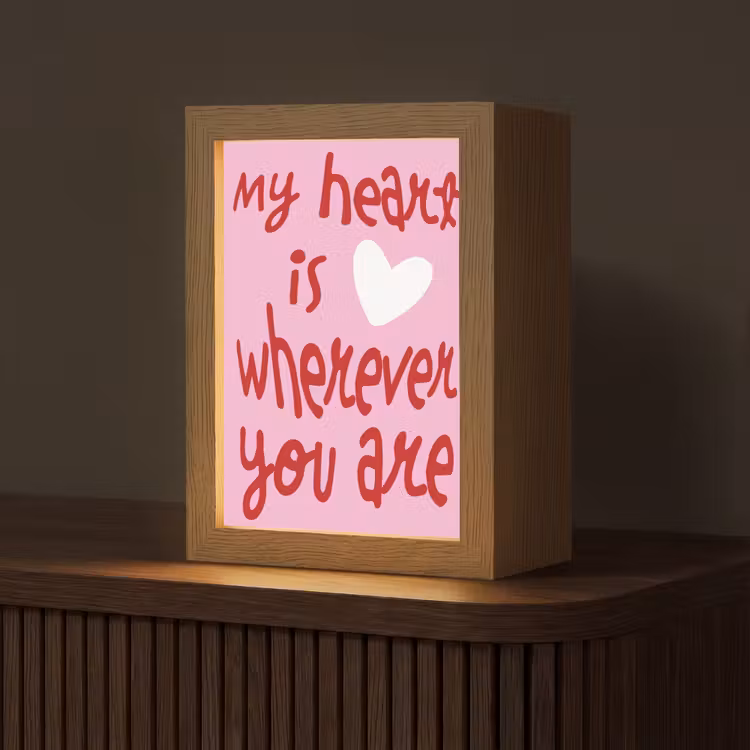 Tafellamp - Valentijn - Hart - Liefde - Roze — 1