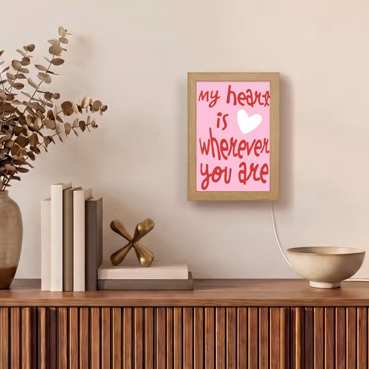 Tafellamp - Valentijn - Hart - Liefde - Roze — 4