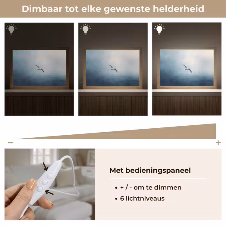 Tafellamp - Meeuw - Wit - Zee - Mistig — 8