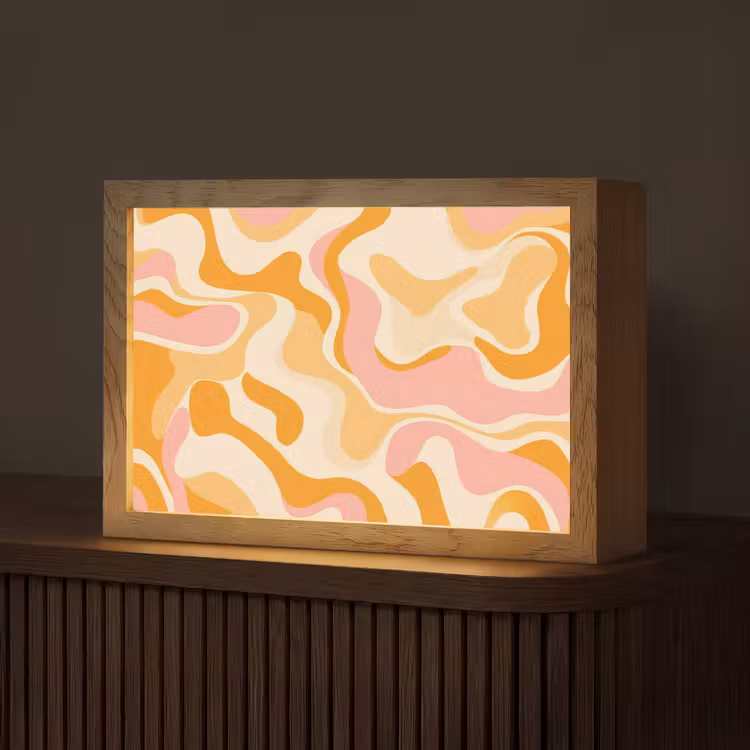 Tafellamp - Abstract - Golvend - Oranje — 1