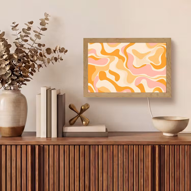 Tafellamp - Abstract - Golvend - Oranje — 3