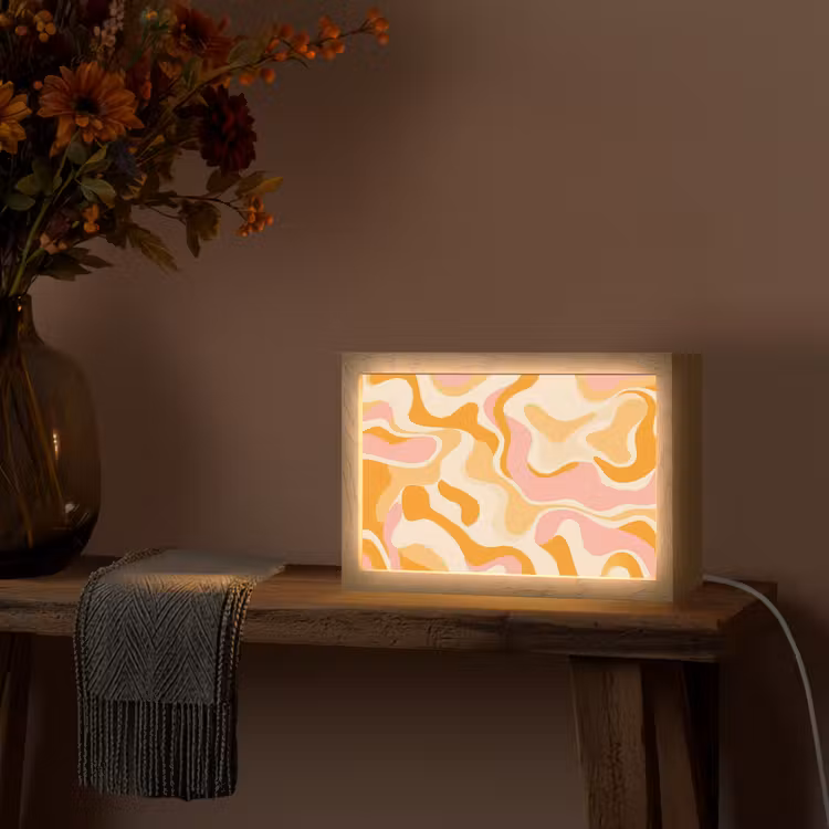 Tafellamp - Abstract - Golvend - Oranje — 4