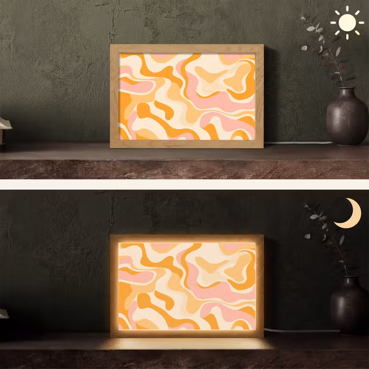 Tafellamp - Abstract - Golvend - Oranje — 5