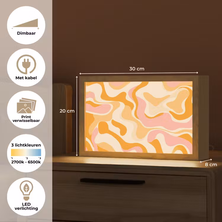 Tafellamp - Abstract - Golvend - Oranje — 7