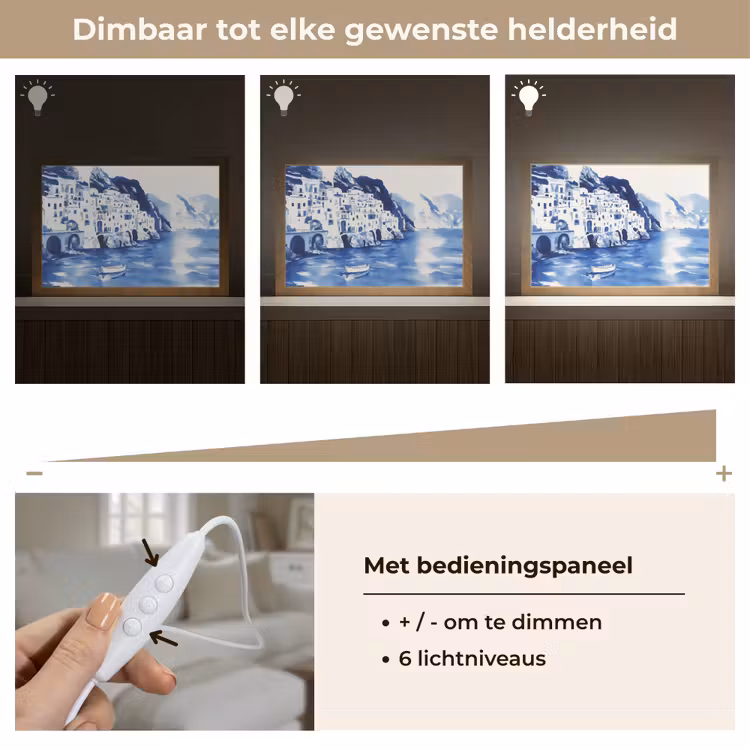 Tafellamp - Dorp - Rotswand - Roeiboot - Water — 7