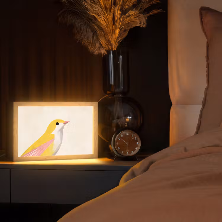 Tafellamp - Vogel - Minimalistisch - Geel — 2
