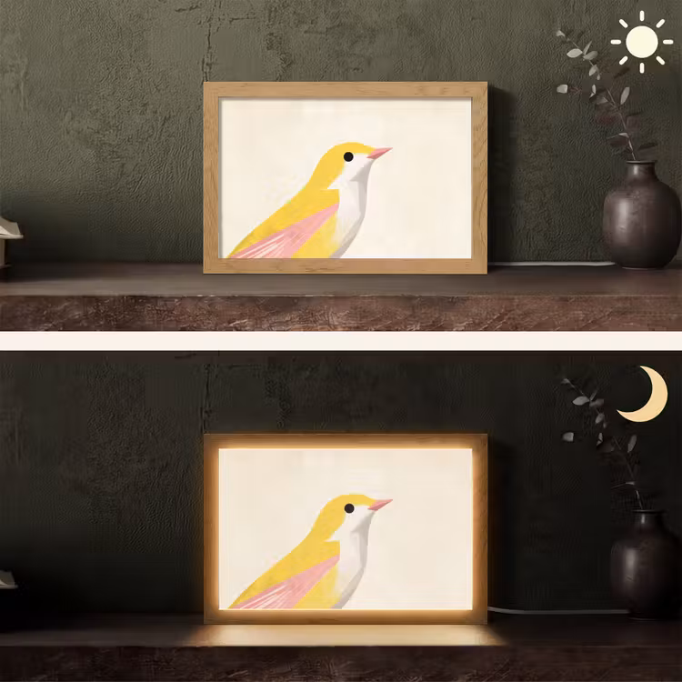 Tafellamp - Vogel - Minimalistisch - Geel — 5